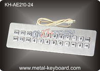 USB Port Dynamic Water Metal Metal Kios Keyboard dengan 24 Tombol