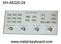 Keyboard Industri Baja Rugged Entry dengan 24 Tombol, Keyboard Full Metal