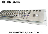 70 Tombol Keyboard Komputer Logam Industri Dengan Keyboard Kios Trackball / Stainless Steel