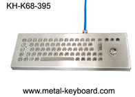 Keyboard Komputer Metal Desktop Waterproof dengan Trackball Laser, Keyboard Kasar