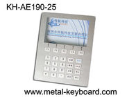 Custom Layout Keyboard Stainless Steel, Digital Kiosk Keypad dengan 25 Tombol