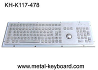 Vandal - Resistance IP65 Industrial PC Keyboard dengan Trackball Metal 25MM