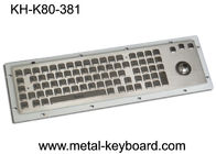 80 Kunci IP65 Rated Metal Industri Keyboard Dengan Trackball Mouse Dan Numeric Keypad
