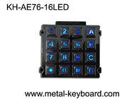 Keypad Numerik yang Kasar, Keyboard Kios Logam dengan 16 Tombol Backlit Dot Matrix