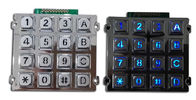 16 Tombol Backlit Vandal Proof Access Keypad, Metal Numeric Keypad