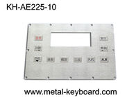 Custom stainless steel panel Mount keyboard kiosk dengan 10 tombol untuk lingkungan yang keras
