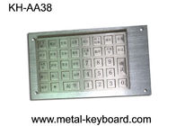 Vandal Proof Rugged Stainless steel Keyboard dengan 38 Keys Charging Kiosk Keyboard