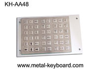 Anti - vandal Keyboard Baja Stainless Steel untuk Charging Kios dengan 48 Tombol