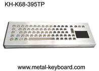 Desktop Metal IP65 Beri nilai keyboard tahan air dengan touchpad 395x135 mm Panel depan