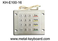 Klavye logam tahan cuaca dengan pemasangan panel atas, 16 tombol Checking Device Keypad