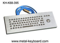 Keyboard Stainless Steel Ruggedized Desktop dengan Laser Trackball