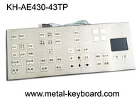 Mounted Panel 43 Tombol Keyboard Komputer Industri Kasar Ikon Berwarna Disesuaikan Tata Letak yang Disesuaikan