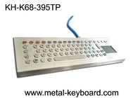 Keyboard Ruggedized Industri Desktop Logam Komputer Touchpad Layout Disesuaikan