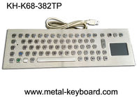 Keyboard Industri Komputer dengan Touchpad, 70 Tombol Keyboard Waterproof Dengan Touchpad