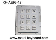 IP65 Waterproof Ruggedized Metal Keypad 12 Tombol Keypad Industri Stainless Steel