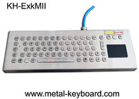 Explosion Proof Stainless Steel Keypad, Industrial Pc Keyboard Dengan Touchpad