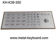IP 65 Rugged Kiosk Metal Keyboard Vandal Proof Solusi Pemasangan Panel Belakang