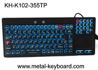 Keyboard Komputer Backlit Touchpad Industri Karet Silikon Untuk Komputer Ruggedized