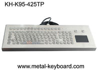 USB / PS2 Antarmuka Logam Komputer Keyboard Stainless Steel Kios Touchpad Avilable