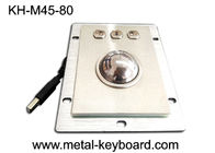 Panel Mounted Stainless Steel Kios Trackball Diameter 45mm Bola Optical Encoders
