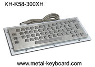 IP65 Panel Mounted Keyboard 58 Tombol Tahan Lama Untuk Mesin Penjual Tiket Kios CNC