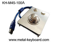 Waterproof Panel Mounted Industri Trackball Mouse W / 38mm Bola Stainless Steel