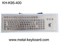 Panel IP65 Mount SS Metal Keyboard Dengan Trackball