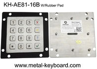 PS / 2 4X4 Layout Keypad Logam Ruggedized FCC Untuk Kios