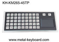 PS / 2 45 tombol Keyboard Logam Pemasangan Panel 5VDC Dengan Panel Sentuh