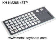 PS / 2 45 tombol Keyboard Logam Pemasangan Panel 5VDC Dengan Panel Sentuh