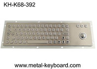 PS2 USB IP65 Industrial PC Keyboard, Perdagangan Saham Keyboard Trackball Laser 25mm