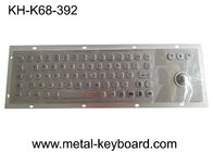Keyboard SS Logam Industri Kasar Dengan Trackball Untuk Perangkat Penunjuk Akurat
