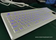 PS2 Rubber Industrial Silicone Keyboard Ruggedized Backlight Dengan Trackball Mouse
