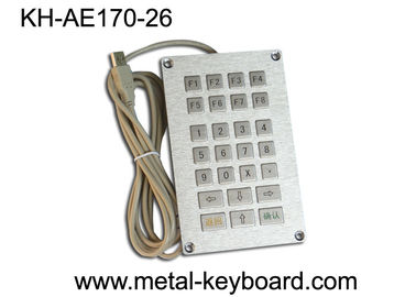 USB Self-service Terminal Metal Kiosk Keyboard 26 Tombol, Keyboard tombol datar