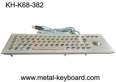 70 Tombol Keyboard Industri dengan Trackball, Keyboard Panel Kasar
