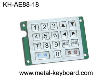 Customized Keyboard Metal Numeric Keypad dengan Material Stainless Steel Kasar