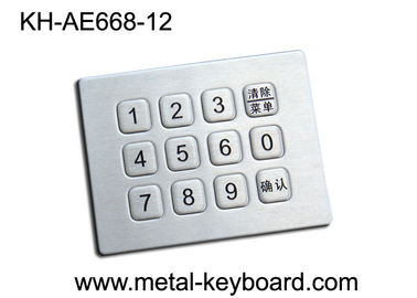 Stainless Steel Mini 12 Tombol Metal Numeric Keypad untuk mesin Vending