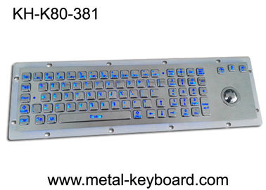 80 Tombol Trackball Mouse Dust Proof Keyboard LED Backlit Untuk Kondisi Gelap