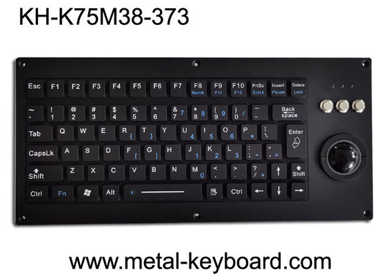 Keyboard Industri Adjustable SS yang Disikat Dengan Trackball USB PS2