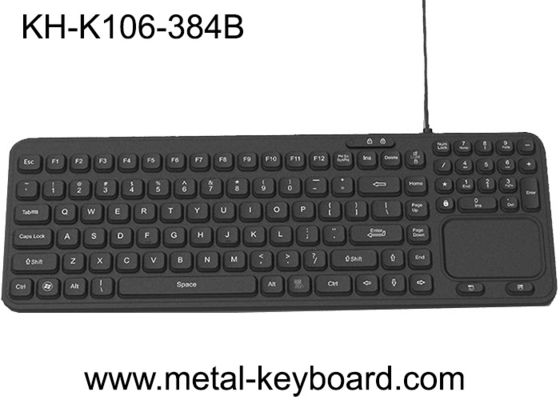 Keyboard Karet Silikon Industri Kasar 106 Tombol Dengan Touchpad Plastik