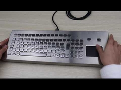 Keyboard Kios Stainless Steel PS2/USB 95 Tombol Tahan Debu