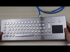 Keyboard PC Logam Antarmuka USB 70 Tombol Tahan Vandal