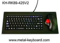 IP65 Silicone Keyboard USB Panel Mount Keyboard Dengan Mouse Trackball Ergonomis