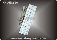 30 Tombol Keyboard Kios Anti-Vandal IP65 untuk Sistem Pertambangan Industri