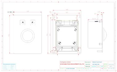 Laser Menunjuk Panel Industri Trackball Mouse, IP65 Ratakan Trackball Kasar