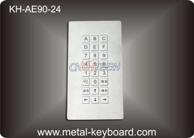 24 Tombol Keyboard Logam Industri Kasar Dengan Pemasangan Panel Atas