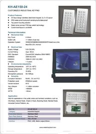 Vandal Proof Rugged Entry / Kiosk Metal Keypad In 24 Button Keys , High Performance
