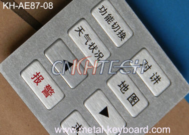 Large Matrix Industrial Metal Keypad For Fire Control And Forest Protection Station