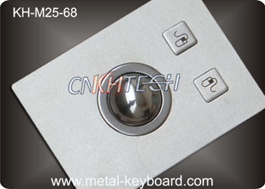 Anti Vandal Industrial Pointing Device Panel Mounted Trackball Bahan Stainless Steel