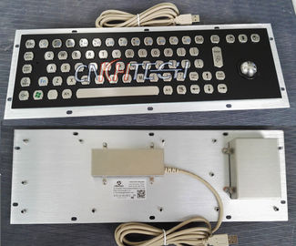 Kinerja Stabil Keyboard Komputer Metal Industri, Kompatibel Trackball Keyboard